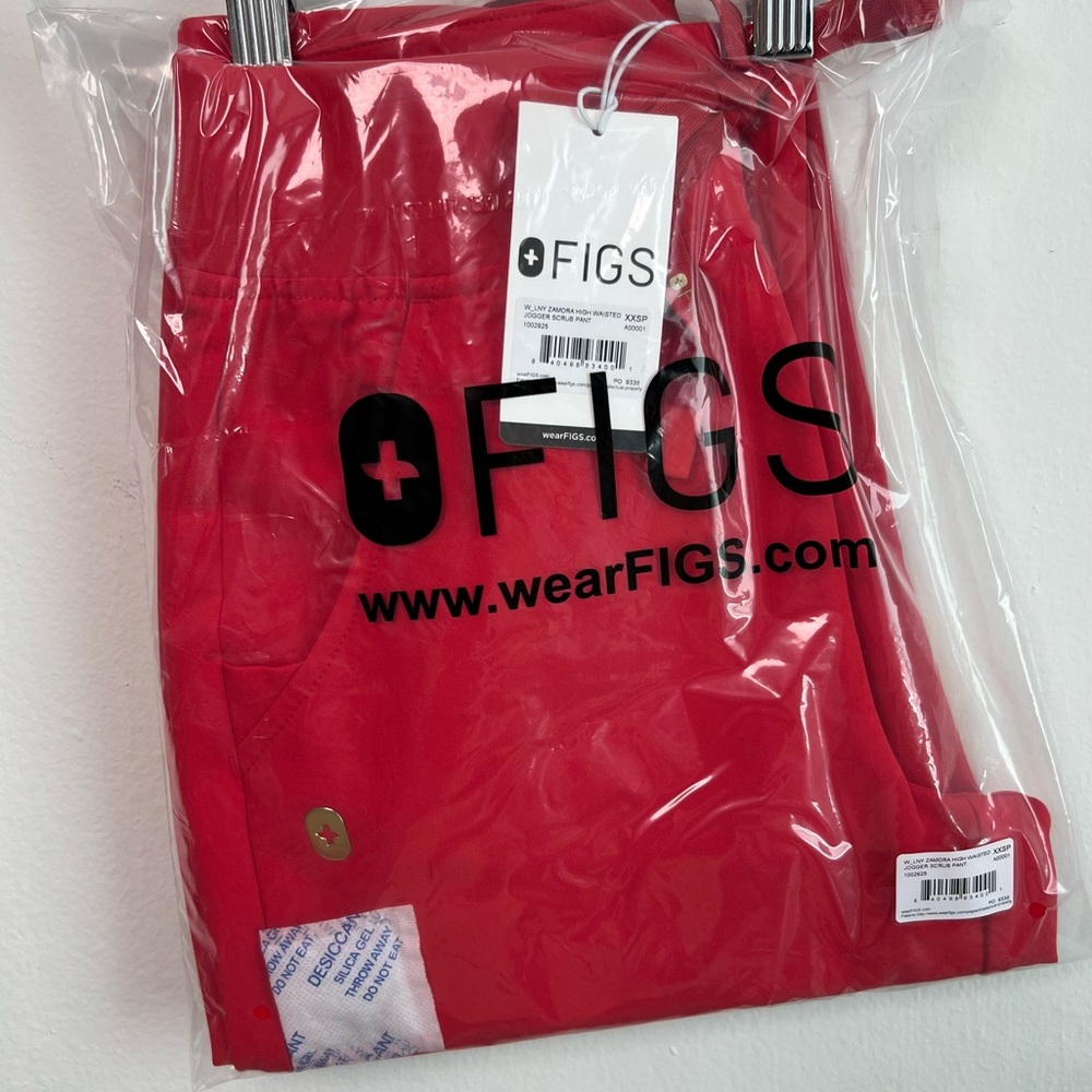Pop Red Figs High Waisted Jogger Scrub Pants